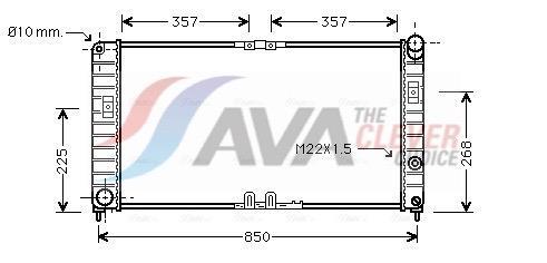 Radiateur moteur (Radiateur de refroidissement) AVA Deutschland GmbH ref. OL2285