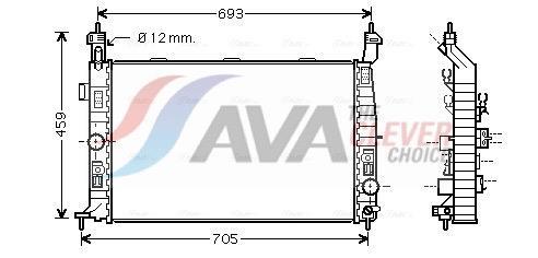 Radiateur moteur (Radiateur de refroidissement) AVA Deutschland GmbH ref. OL2348