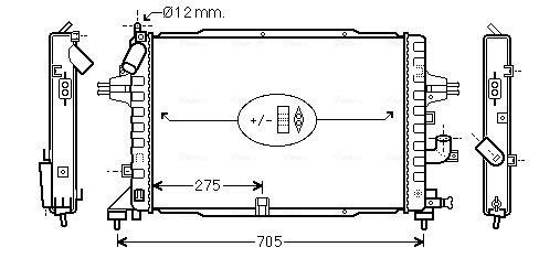 Radiateur moteur (Radiateur de refroidissement) AVA Deutschland GmbH OL2364