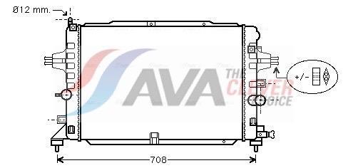 Radiateur moteur (Radiateur de refroidissement) AVA Deutschland GmbH ref. OL2490
