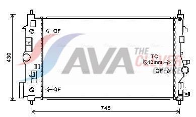 Radiateur moteur (Radiateur de refroidissement) AVA Deutschland GmbH ref. OL2546