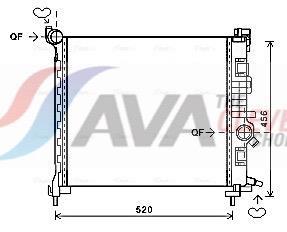 Radiateur moteur (Radiateur de refroidissement) AVA Deutschland GmbH ref. OL2561