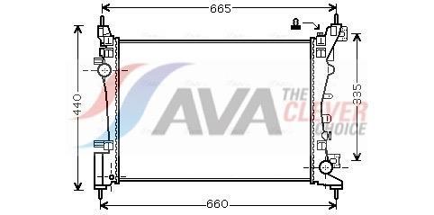 Radiateur moteur (Radiateur de refroidissement) AVA Deutschland GmbH ref. OL2574