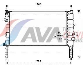Radiateur moteur (Radiateur de refroidissement) AVA Deutschland GmbH ref. OL2654