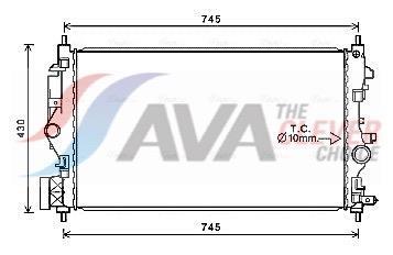 Radiateur moteur (Radiateur de refroidissement) AVA Deutschland GmbH ref. OL2683