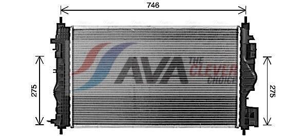Radiateur moteur (Radiateur de refroidissement) AVA Deutschland GmbH ref. OL2701