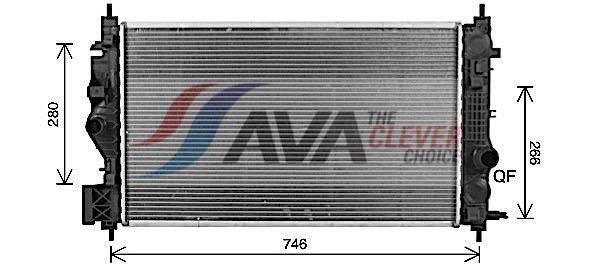 Radiateur moteur (Radiateur de refroidissement) AVA Deutschland GmbH ref. OL2701