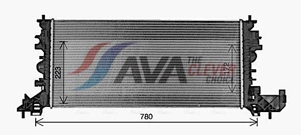 Radiateur moteur (Radiateur de refroidissement) AVA Deutschland GmbH ref. OL2703
