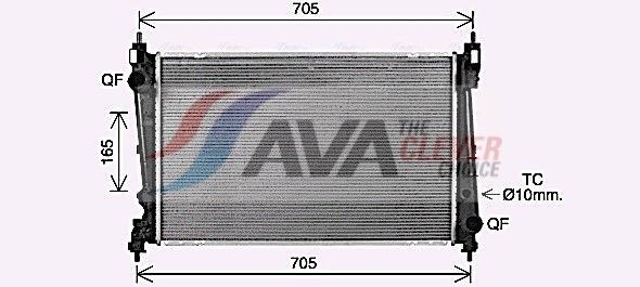 Radiateur moteur (Radiateur de refroidissement) AVA Deutschland GmbH ref. OL2721