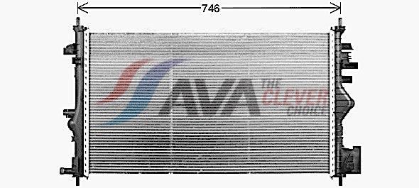 Radiateur moteur (Radiateur de refroidissement) AVA Deutschland GmbH ref. OL2731