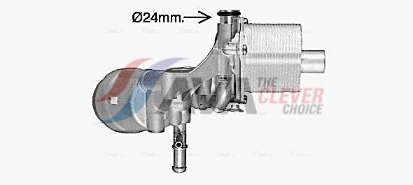 Radiateur d'huile moteur (Refroidisseur d'huile moteur) AVA Deutschland GmbH ref. OL3702H
