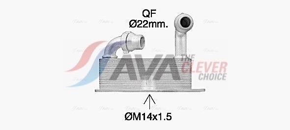 Radiateur d'huile moteur (Refroidisseur d'huile moteur) AVA Deutschland GmbH ref. OL3705