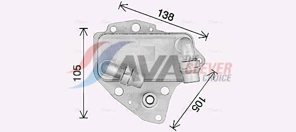 Radiateur d'huile moteur (Refroidisseur d'huile moteur) AVA Deutschland GmbH ref. OL3705