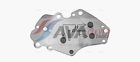 Radiateur d'huile moteur (Refroidisseur d'huile moteur) AVA Deutschland GmbH ref. OL3742