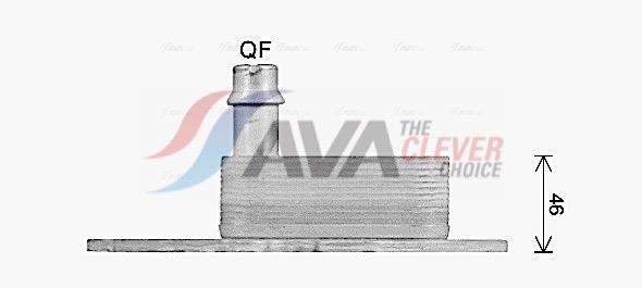 Radiateur d'huile moteur (Refroidisseur d'huile moteur) AVA Deutschland GmbH ref. OL3742