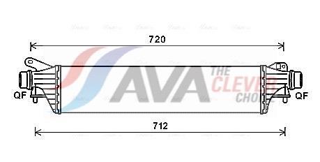 Intercooler permutador ar-ar AVA Deutschland GmbH ref. OL4661