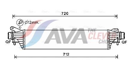 Intercooler permutador ar-ar AVA Deutschland GmbH ref. OL4662