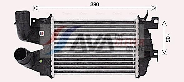 Intercooler permutador ar-ar AVA Deutschland GmbH ref. OL4691