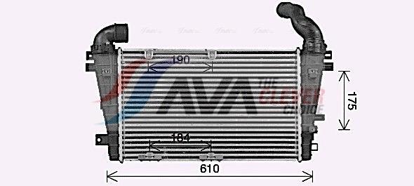 Intercooler permutador ar-ar AVA Deutschland GmbH ref. OL4707