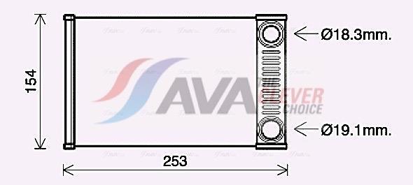 Radiateur de chauffage AVA Deutschland GmbH ref. OL6656