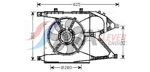 Ventilador do motor AVA Deutschland GmbH ref. OL7517