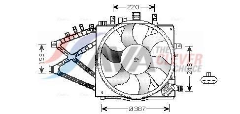 Ventilador do motor AVA Deutschland GmbH ref. OL7521