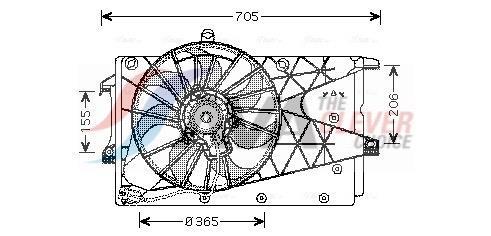 Ventilador do motor AVA Deutschland GmbH ref. OL7526