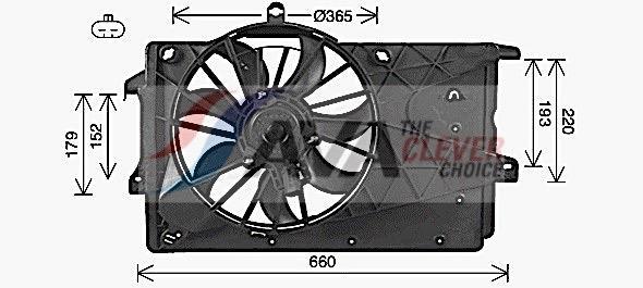 Ventilador do motor AVA Deutschland GmbH ref. OL7527