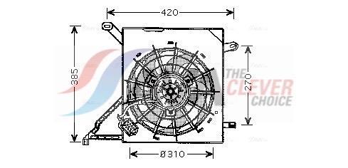 Ventilateur de refroidissement du moteur (Motoventilateur) AVA Deutschland GmbH OL7534