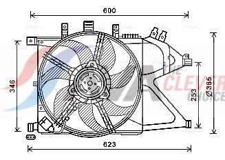 Ventilador do motor AVA Deutschland GmbH ref. OL7660