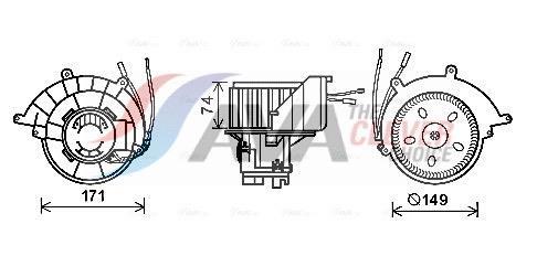 Ventilador habitáculo AVA Deutschland GmbH ref. OL8629