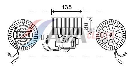 Ventilador habitáculo AVA Deutschland GmbH ref. OL8631