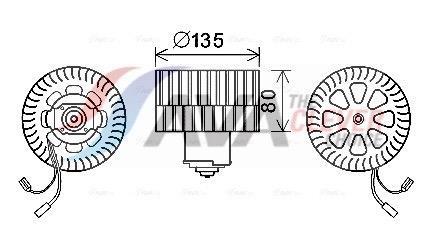 Ventilador habitáculo AVA Deutschland GmbH ref. OL8632