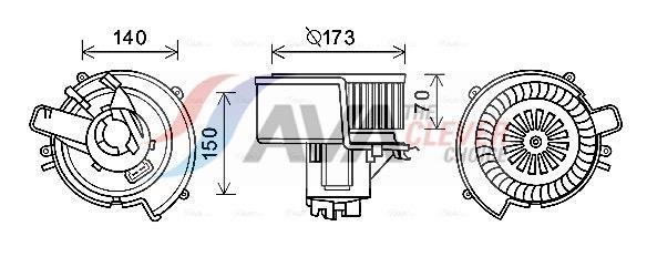 Ventilador habitáculo AVA Deutschland GmbH ref. OL8639