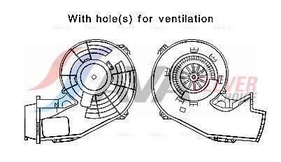 Moteur électrique, pulseur d'air habitacle AVA Deutschland GmbH OL8644