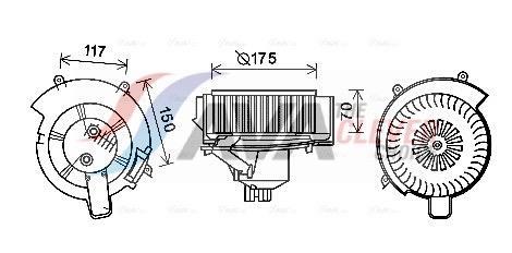 Ventilador habitáculo AVA Deutschland GmbH ref. OL8646