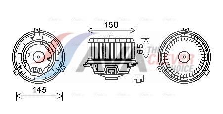 Pulseur d'air habitacle (Ventilateur habitacle) AVA Deutschland GmbH ref. OL8674