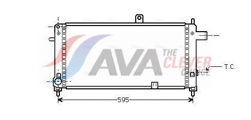 Radiateur moteur (Radiateur de refroidissement) AVA Deutschland GmbH ref. OLA2054