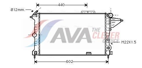 Radiateur moteur (Radiateur de refroidissement) AVA Deutschland GmbH ref. OLA2119