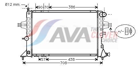 Radiateur moteur (Radiateur de refroidissement) AVA Deutschland GmbH ref. OLA2252