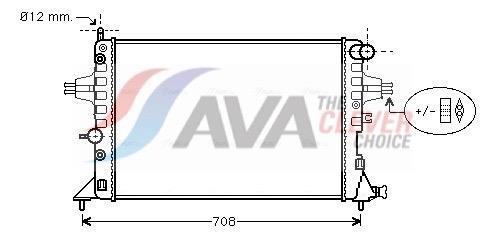 Radiateur moteur (Radiateur de refroidissement) AVA Deutschland GmbH ref. OLA2254