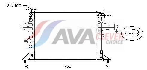 Radiateur moteur (Radiateur de refroidissement) AVA Deutschland GmbH ref. OLA2256