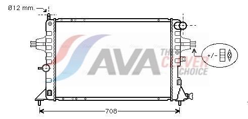 Radiateur moteur (Radiateur de refroidissement) AVA Deutschland GmbH ref. OLA2293