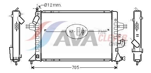 Radiateur moteur (Radiateur de refroidissement) AVA Deutschland GmbH ref. OLA2294
