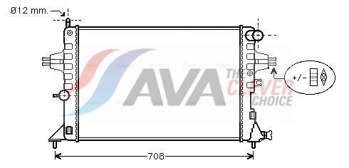 Radiateur moteur (Radiateur de refroidissement) AVA Deutschland GmbH ref. OLA2296