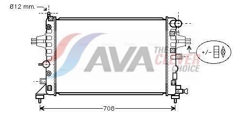 Radiateur moteur (Radiateur de refroidissement) AVA Deutschland GmbH ref. OLA2362