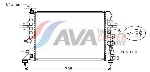 Radiateur moteur (Radiateur de refroidissement) AVA Deutschland GmbH ref. OLA2363