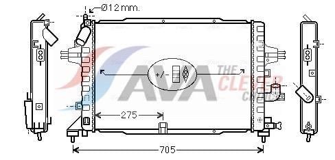 Radiateur moteur (Radiateur de refroidissement) AVA Deutschland GmbH ref. OLA2364