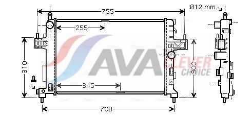 Radiateur moteur (Radiateur de refroidissement) AVA Deutschland GmbH ref. OLA2380