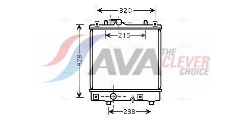 Radiateur moteur (Radiateur de refroidissement) AVA Deutschland GmbH OLA2382